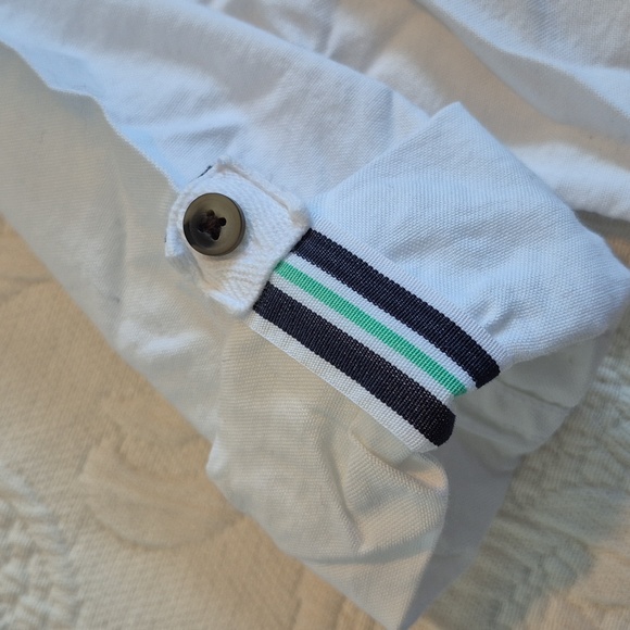 Janie and Jack boys 2T white cotton convertible sleeve button up shirt EUC - Picture 3 of 6